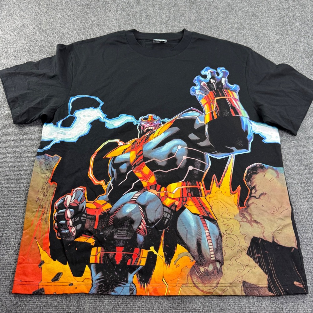 Shoe Palace Marvel Thanos T-Shirt Large Black Graphic Print Mens